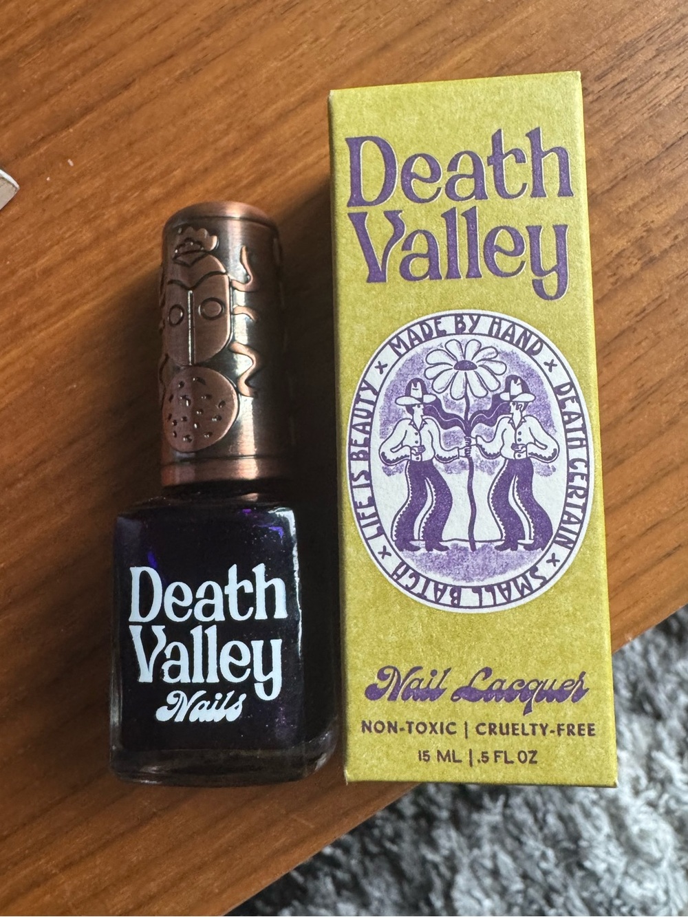 Death Valley Nail Polish in “Two Carved Stumps….” Gorgeous Dark Purple Shimmer ✨